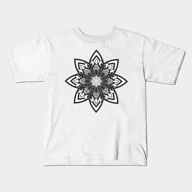 Abstract Star Ornament Kids T-Shirt by Winterplay